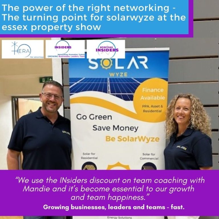 The power of the right networking – the turning point for solarwyze at the essex property show