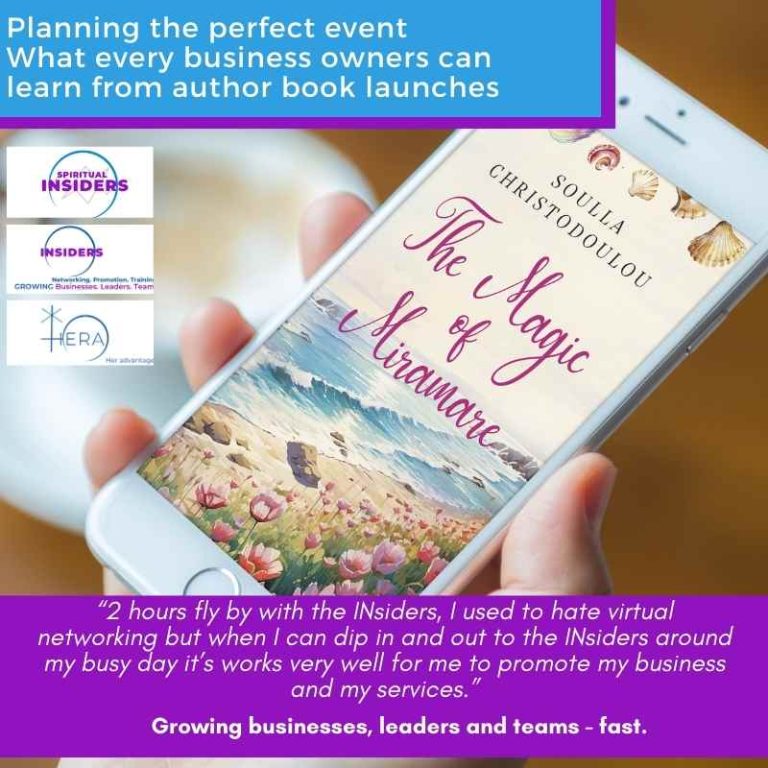 Planning the perfect event – what every business owners can learn from authors