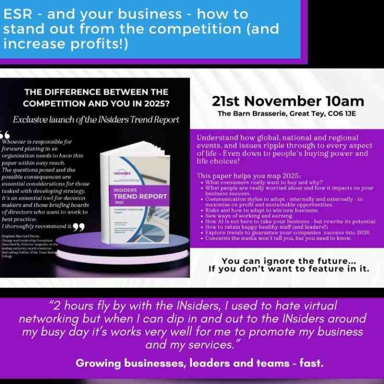 ESR – and your business – how to stand out from the competition (and increase profits!)