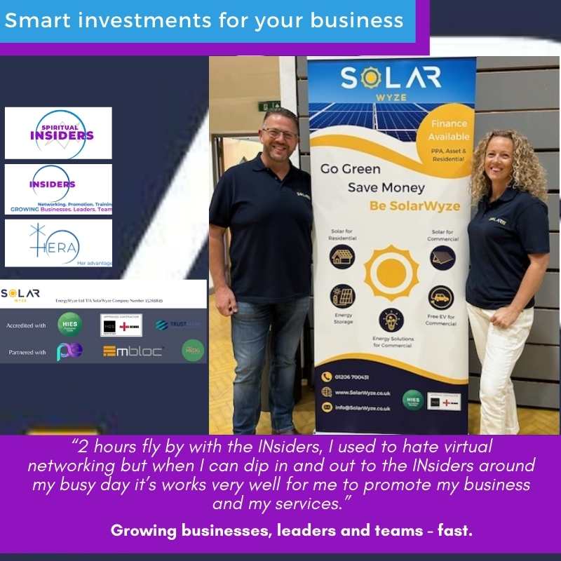 Smart investments for your business solarwyze clare spink